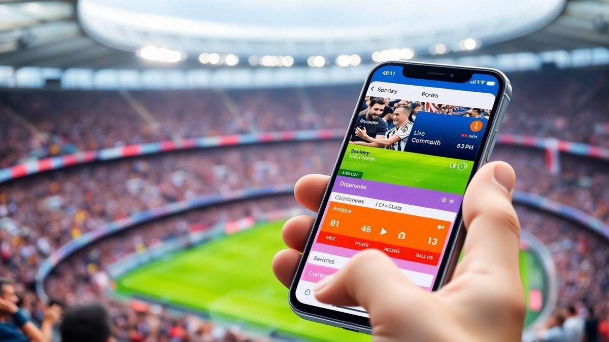 aplikasi dengan komentar dan analisis pertandingan langsung