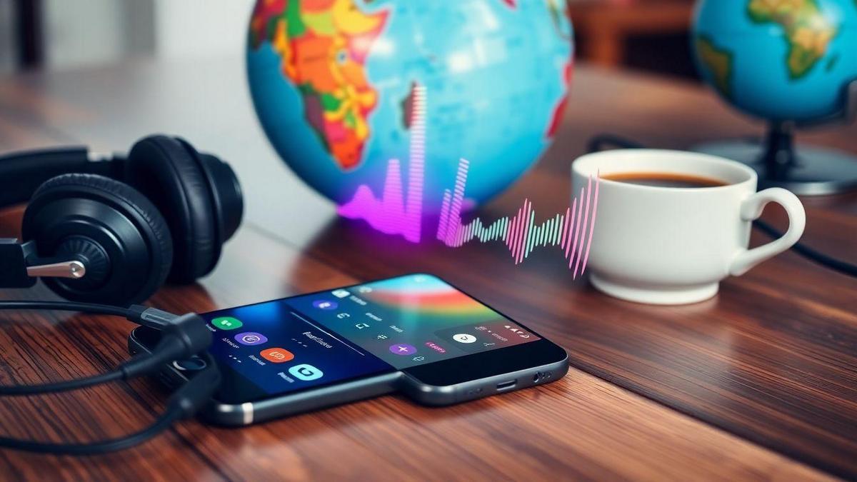 aplikasi dengan stasiun radio lokal dan internasional